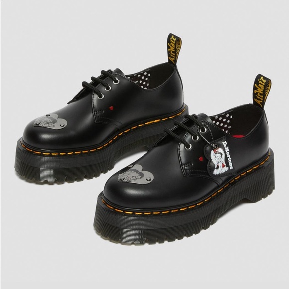 Dr. Martens 1461 BETTY BOOP LEATHER PLATFORM SHOES - Picture 10 of 15